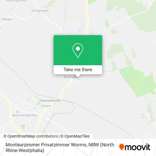 Карта Monteurzimmer Privatzimmer Worms