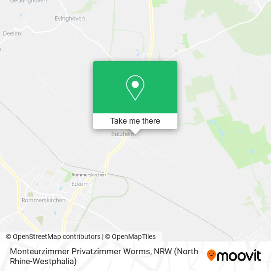 Карта Monteurzimmer Privatzimmer Worms