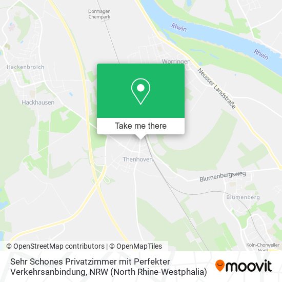 Sehr Schones Privatzimmer mit Perfekter Verkehrsanbindung map