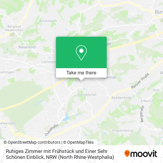Карта Ruhiges Zimmer mit Frühstück und Einer Sehr Schönen Einblick