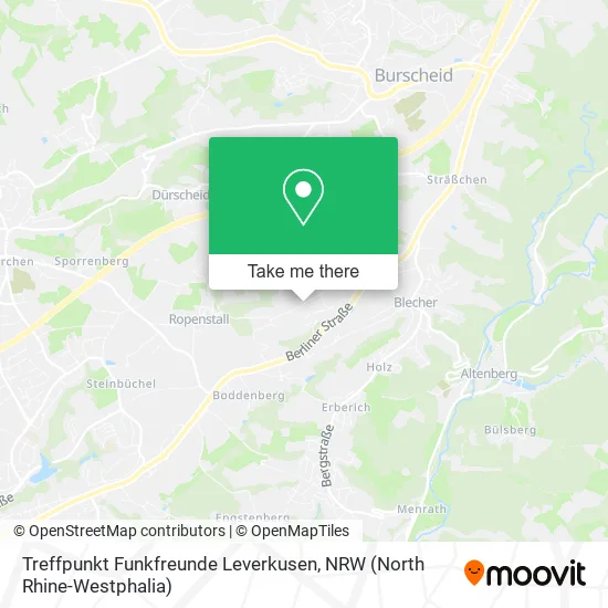 Карта Treffpunkt Funkfreunde Leverkusen