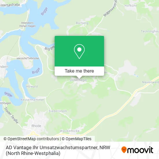 Карта AD Vantage Ihr Umsatzwachstumspartner