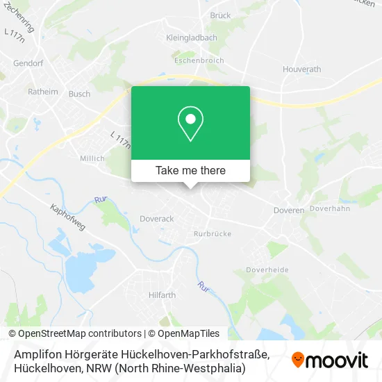 Карта Amplifon Hörgeräte Hückelhoven-Parkhofstraße, Hückelhoven