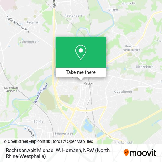 Rechtsanwalt Michael W. Homann map