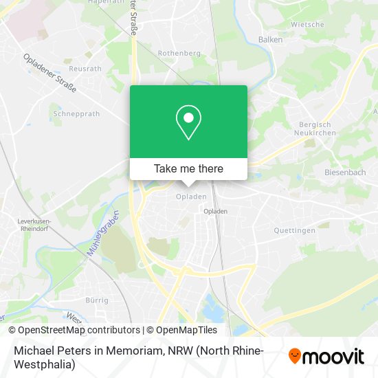 Michael Peters in Memoriam map