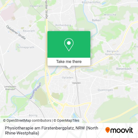Physiotherapie am Fürstenbergplatz map