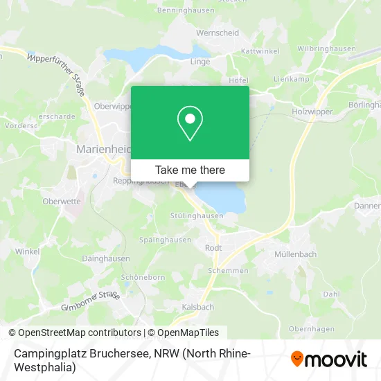 Campingplatz Bruchersee map