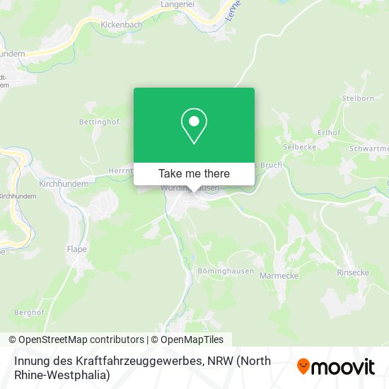 Innung des Kraftfahrzeuggewerbes map