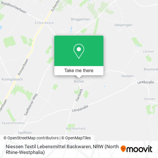 Niessen Textil Lebensmittel Backwaren map