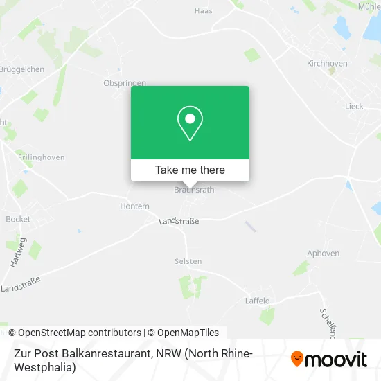Zur Post Balkanrestaurant map