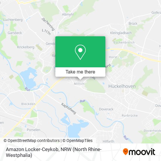 Amazon Locker-Ceykob map