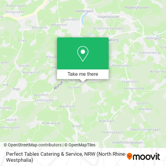 Карта Perfect Tables Catering & Service