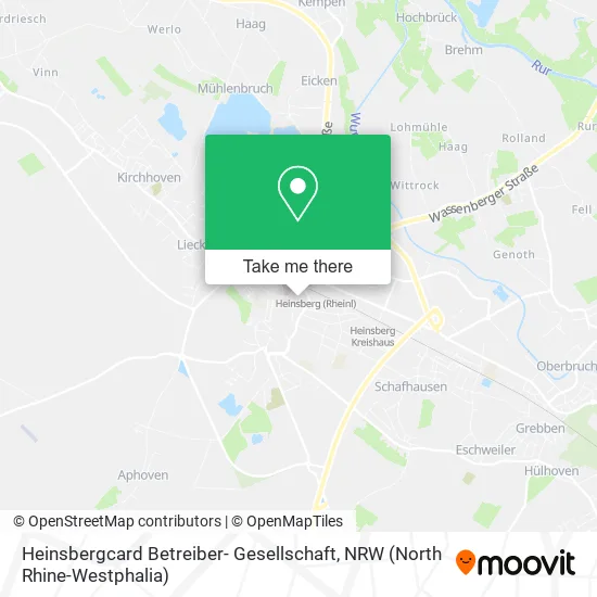 Карта Heinsbergcard Betreiber- Gesellschaft