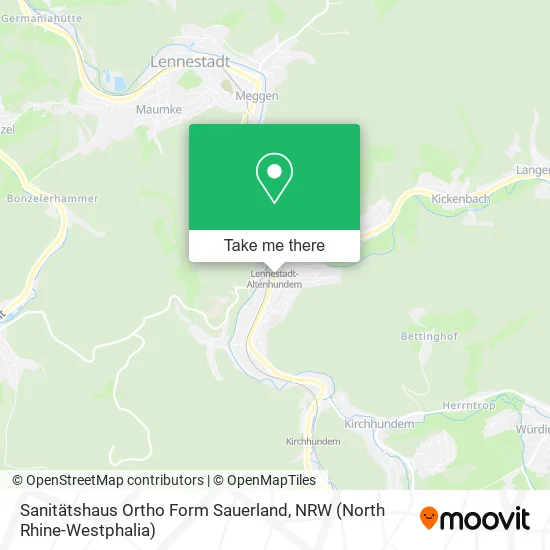 Карта Sanitätshaus Ortho Form Sauerland