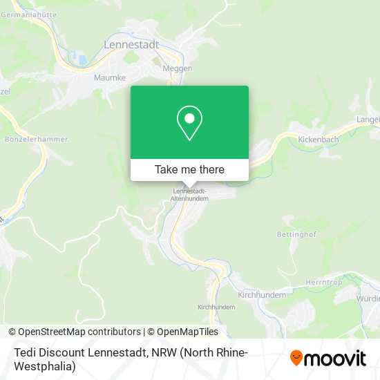 Tedi Discount Lennestadt map