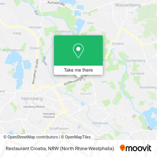 Карта Restaurant Croatia