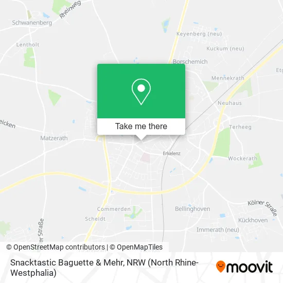 Карта Snacktastic Baguette & Mehr