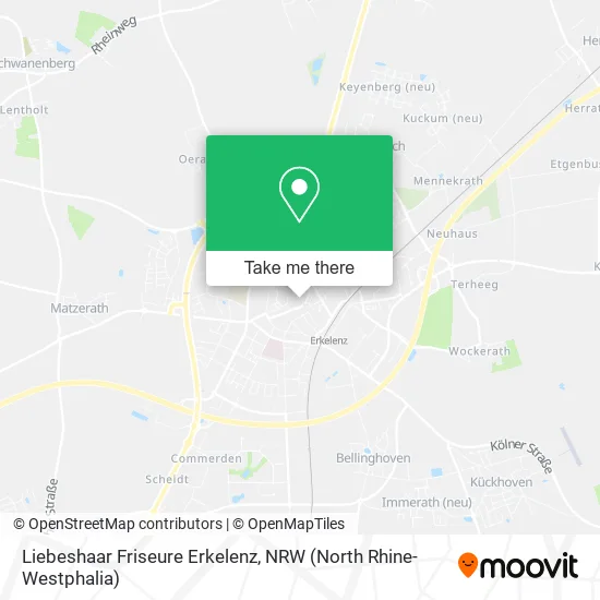Карта Liebeshaar Friseure Erkelenz