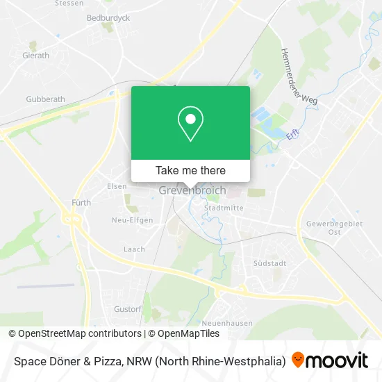 Space Döner & Pizza map