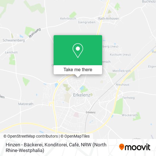 Hinzen - Bäckerei, Konditorei, Café map