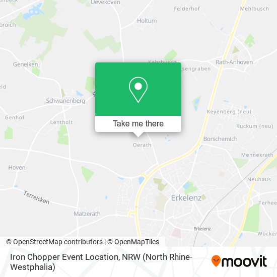 Iron Chopper Event Location map