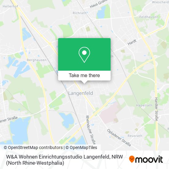 W&A Wohnen Einrichtungsstudio Langenfeld map
