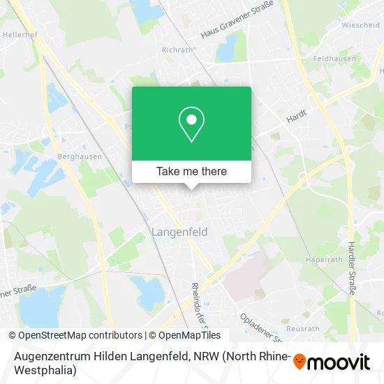 Карта Augenzentrum Hilden Langenfeld