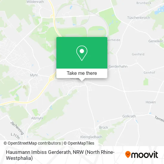Карта Hausmann Imbiss Gerderath