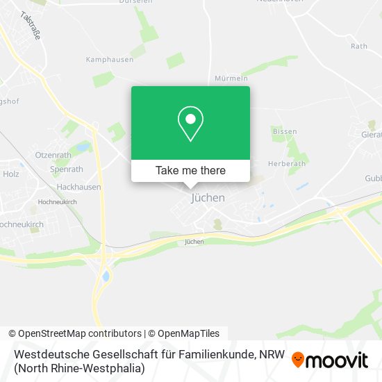 Westdeutsche Gesellschaft für Familienkunde map