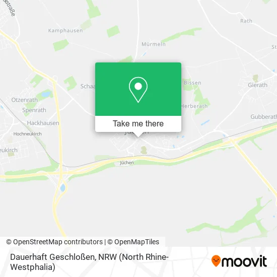 Карта Dauerhaft Geschloßen