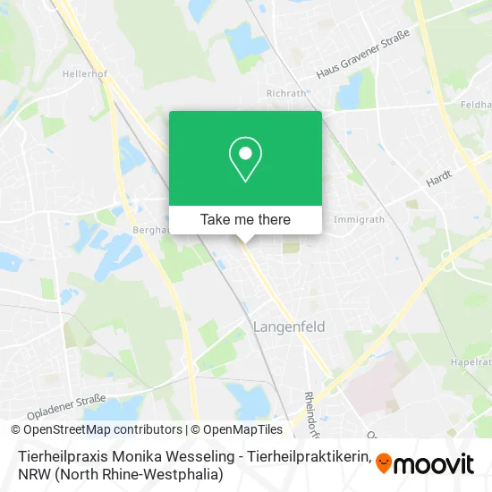 Карта Tierheilpraxis Monika Wesseling - Tierheilpraktikerin