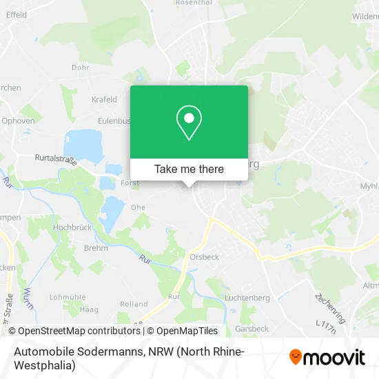 Карта Automobile Sodermanns