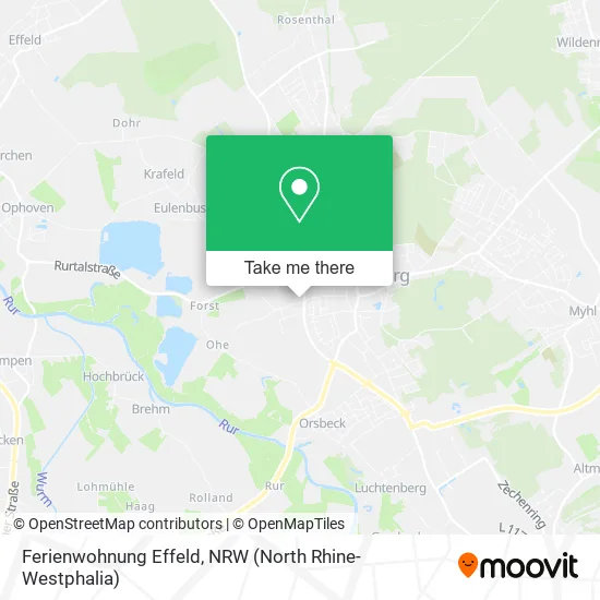 Ferienwohnung Effeld map