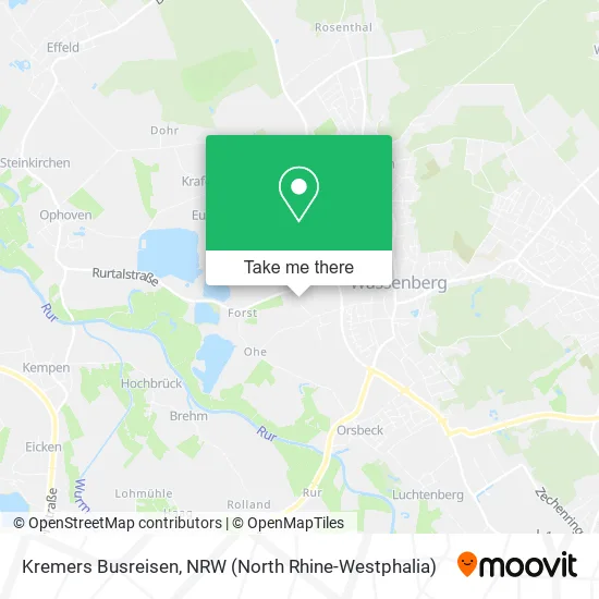 Карта Kremers Busreisen