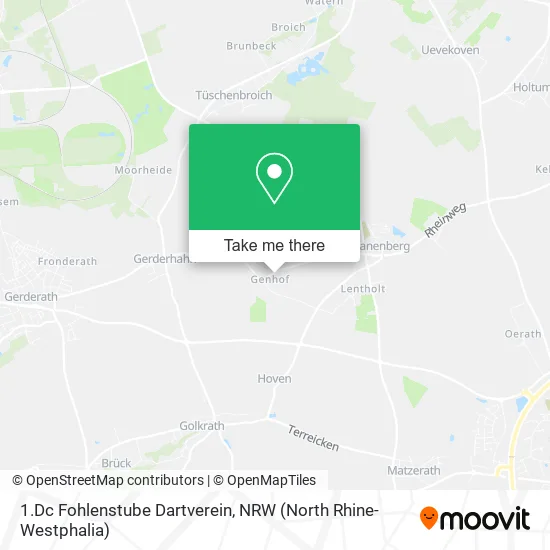 Карта 1.Dc Fohlenstube Dartverein