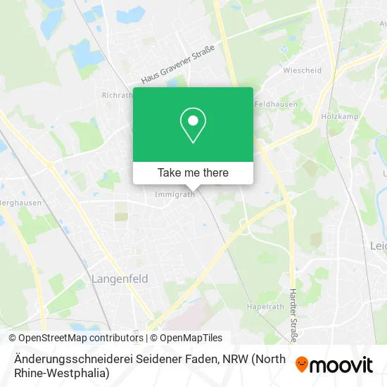 Карта Änderungsschneiderei Seidener Faden