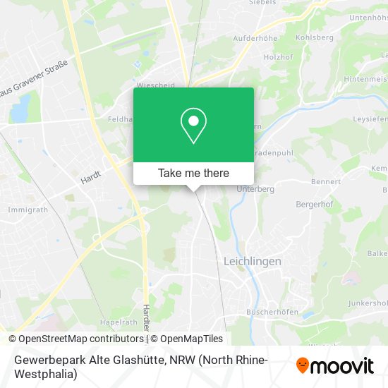 Gewerbepark Alte Glashütte map