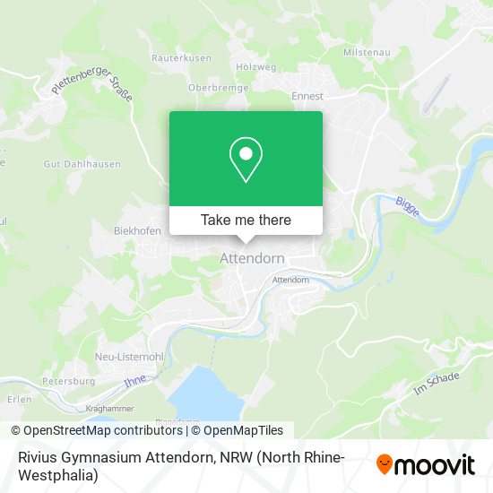 Rivius Gymnasium Attendorn map