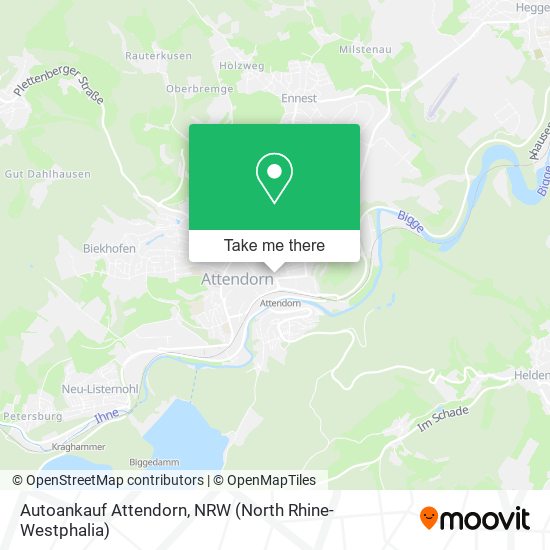 Autoankauf Attendorn map