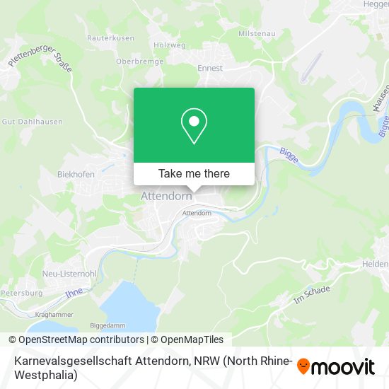 Karnevalsgesellschaft Attendorn map