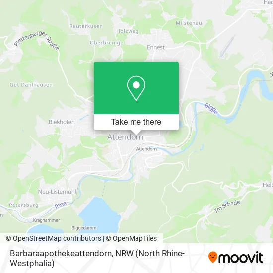 Карта Barbaraapothekeattendorn