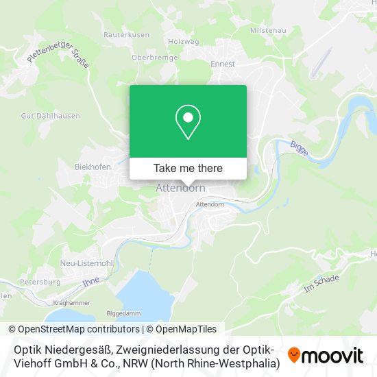 Optik Niedergesäß, Zweigniederlassung der Optik- Viehoff GmbH & Co. map