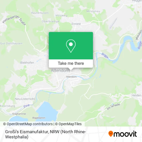 Карта Großi's Eismanufaktur