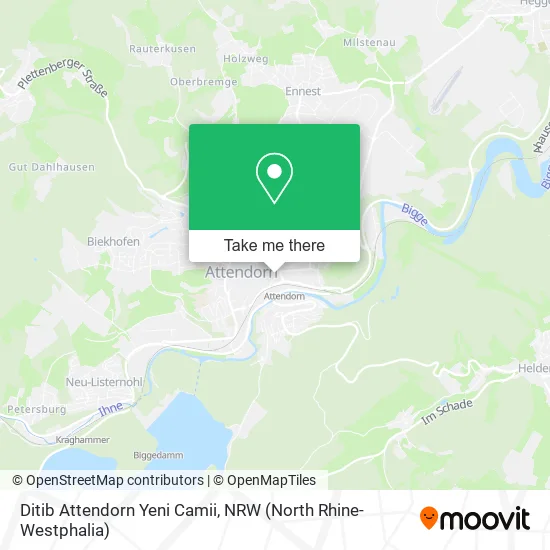 Карта Ditib Attendorn Yeni Camii