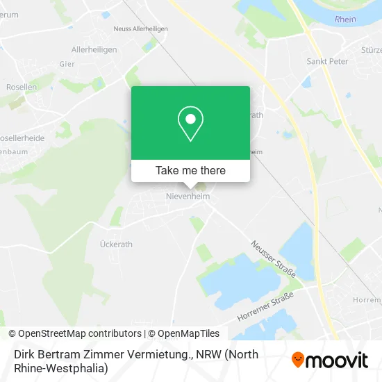 Карта Dirk Bertram Zimmer Vermietung.