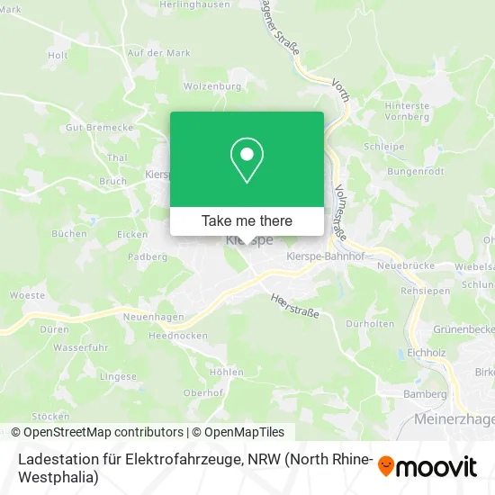 Карта Ladestation für Elektrofahrzeuge