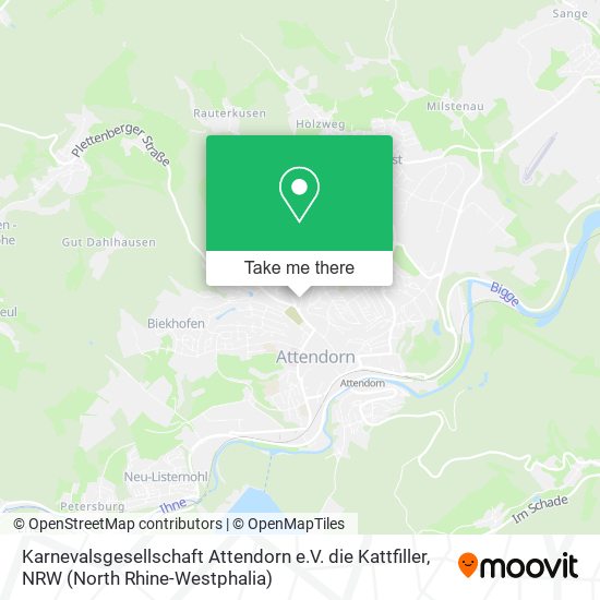 Karnevalsgesellschaft Attendorn e.V. die Kattfiller map