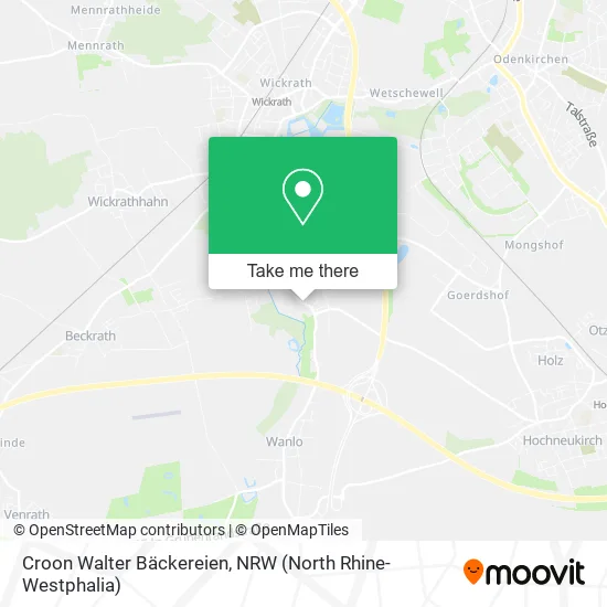 Карта Croon Walter Bäckereien