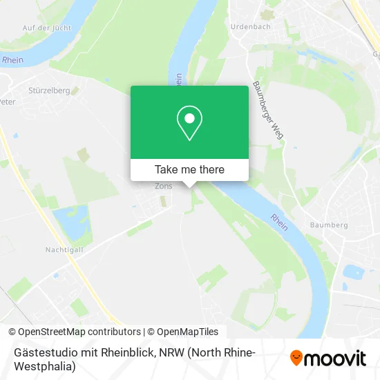 Карта Gästestudio mit Rheinblick
