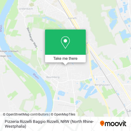 Pizzeria Rizzelli Baggio Rizzelli map